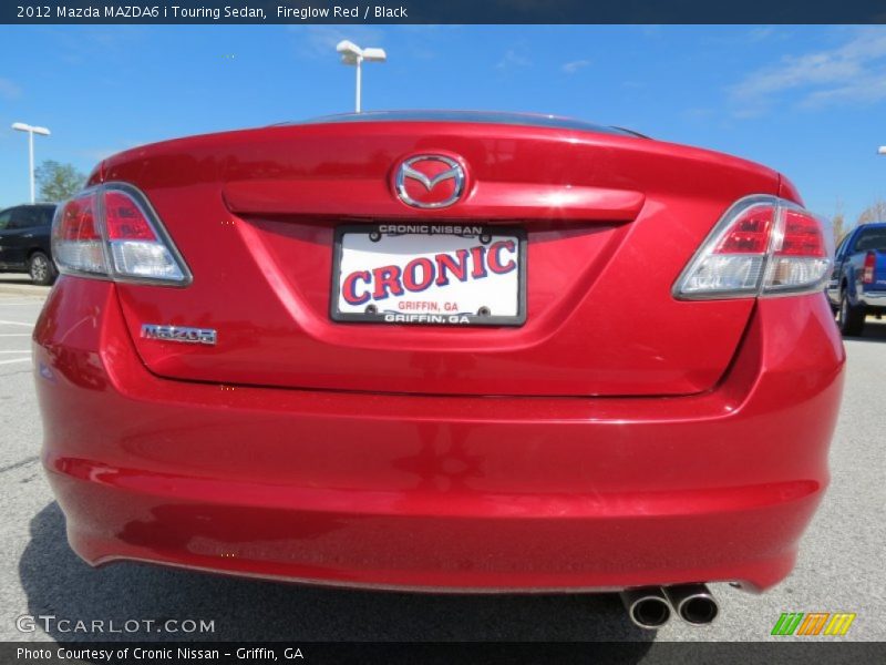 Fireglow Red / Black 2012 Mazda MAZDA6 i Touring Sedan