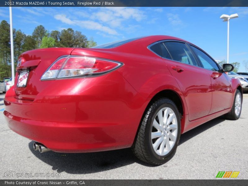 Fireglow Red / Black 2012 Mazda MAZDA6 i Touring Sedan