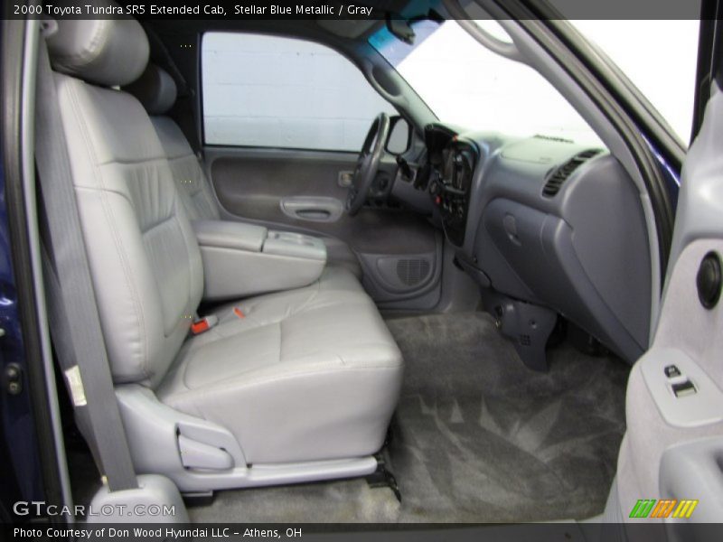 Stellar Blue Metallic / Gray 2000 Toyota Tundra SR5 Extended Cab