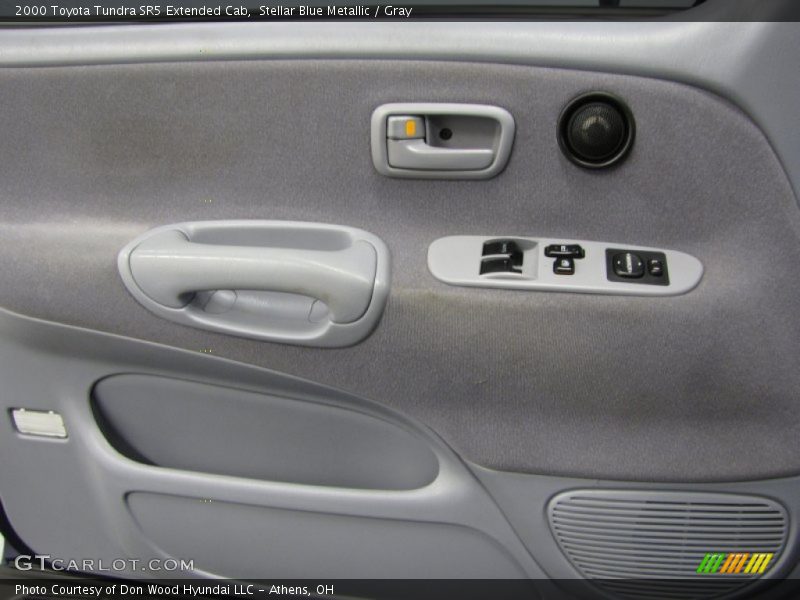 Stellar Blue Metallic / Gray 2000 Toyota Tundra SR5 Extended Cab