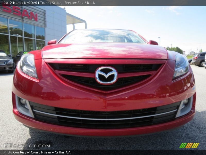 Fireglow Red / Black 2012 Mazda MAZDA6 i Touring Sedan