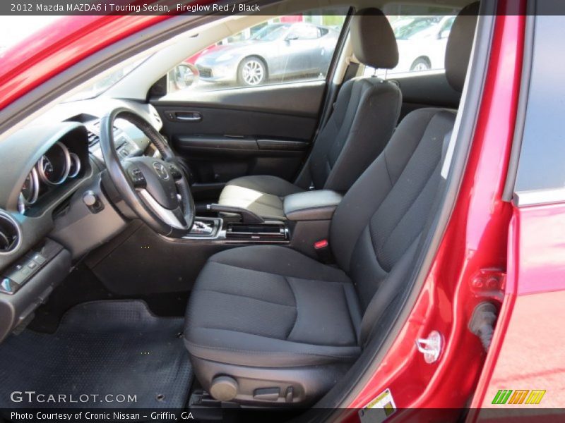 Fireglow Red / Black 2012 Mazda MAZDA6 i Touring Sedan