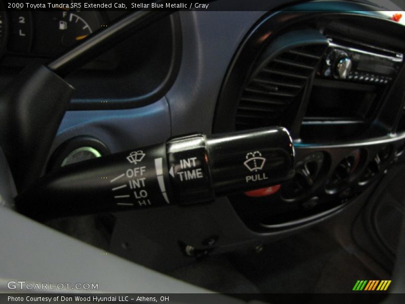 Stellar Blue Metallic / Gray 2000 Toyota Tundra SR5 Extended Cab