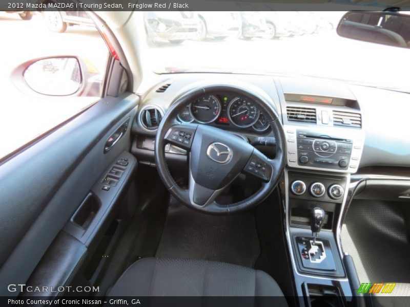 Fireglow Red / Black 2012 Mazda MAZDA6 i Touring Sedan