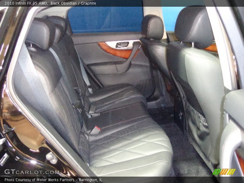 Rear Seat of 2010 FX 35 AWD