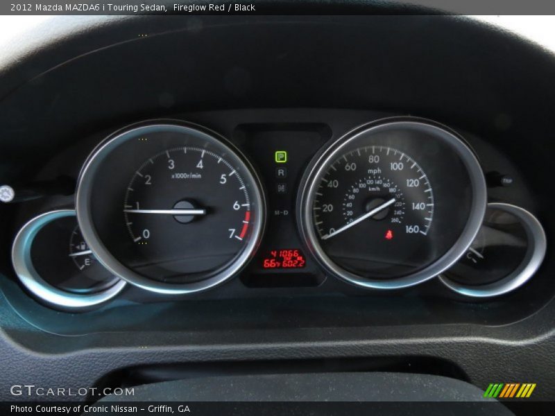 Fireglow Red / Black 2012 Mazda MAZDA6 i Touring Sedan