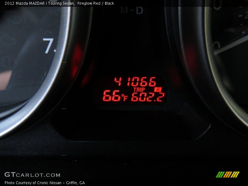 Fireglow Red / Black 2012 Mazda MAZDA6 i Touring Sedan