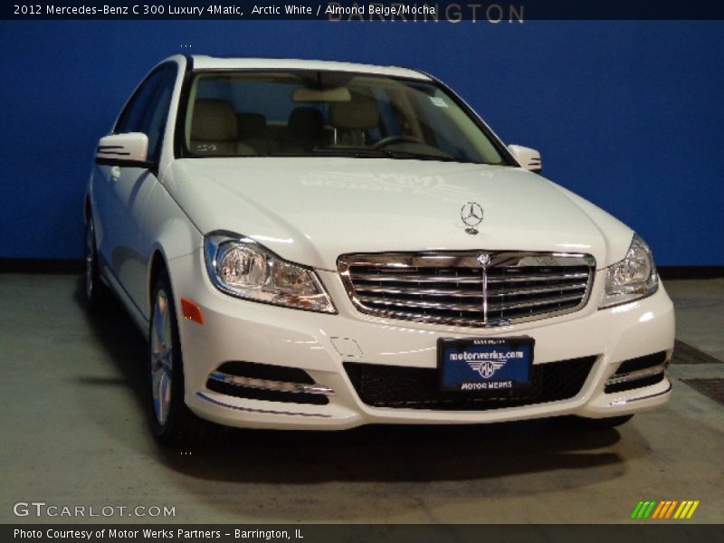 Arctic White / Almond Beige/Mocha 2012 Mercedes-Benz C 300 Luxury 4Matic