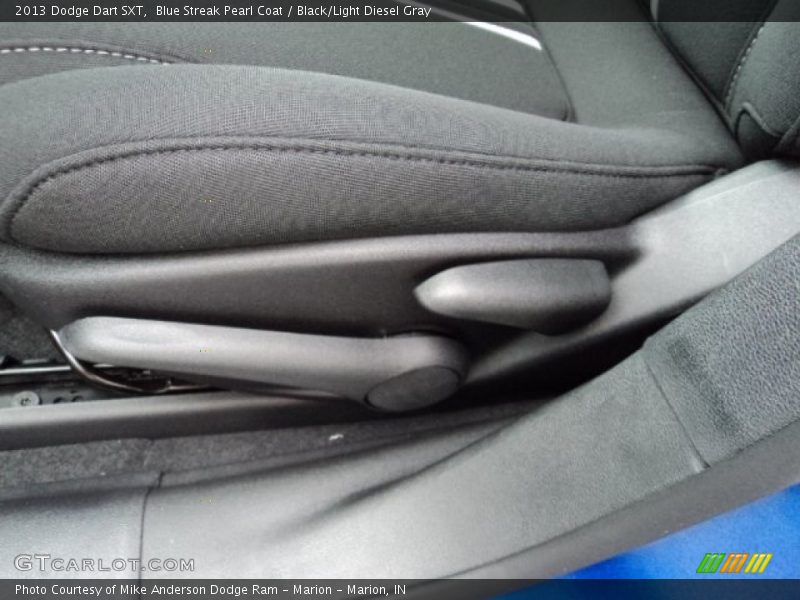Blue Streak Pearl Coat / Black/Light Diesel Gray 2013 Dodge Dart SXT