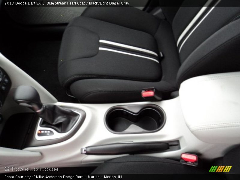 Blue Streak Pearl Coat / Black/Light Diesel Gray 2013 Dodge Dart SXT
