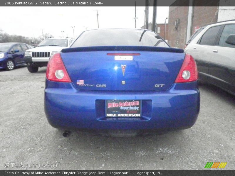 Electric Blue Metallic / Ebony 2006 Pontiac G6 GT Sedan