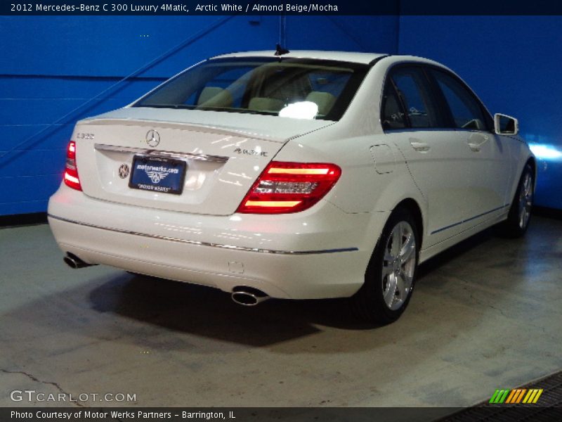 Arctic White / Almond Beige/Mocha 2012 Mercedes-Benz C 300 Luxury 4Matic