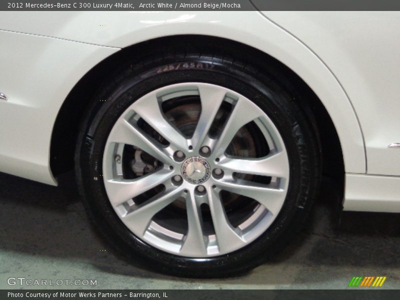 Arctic White / Almond Beige/Mocha 2012 Mercedes-Benz C 300 Luxury 4Matic