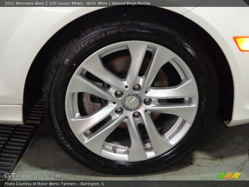 Arctic White / Almond Beige/Mocha 2012 Mercedes-Benz C 300 Luxury 4Matic