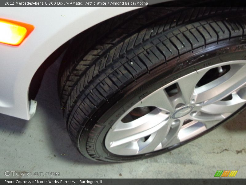 Arctic White / Almond Beige/Mocha 2012 Mercedes-Benz C 300 Luxury 4Matic