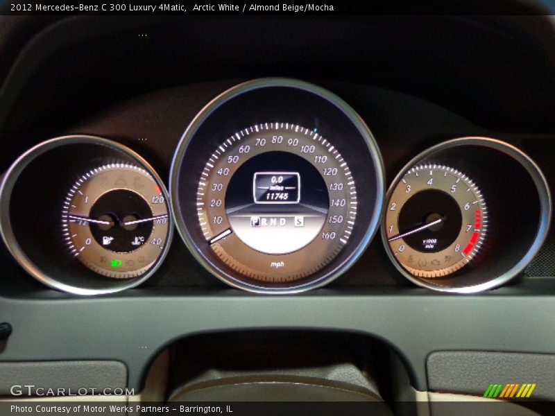 Arctic White / Almond Beige/Mocha 2012 Mercedes-Benz C 300 Luxury 4Matic