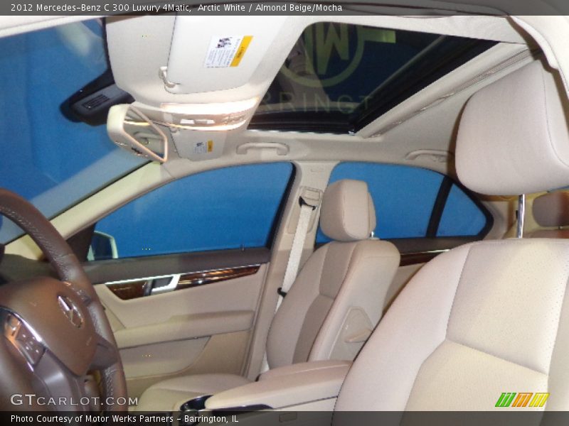 Arctic White / Almond Beige/Mocha 2012 Mercedes-Benz C 300 Luxury 4Matic