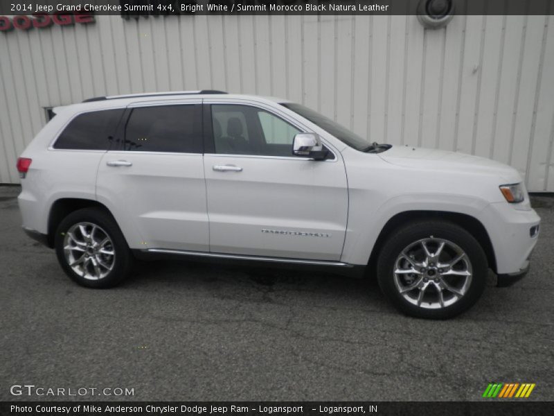 Bright White / Summit Morocco Black Natura Leather 2014 Jeep Grand Cherokee Summit 4x4