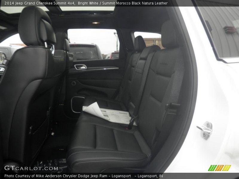 Bright White / Summit Morocco Black Natura Leather 2014 Jeep Grand Cherokee Summit 4x4