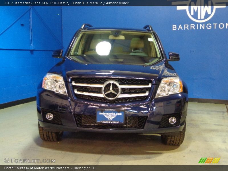 Lunar Blue Metallic / Almond/Black 2012 Mercedes-Benz GLK 350 4Matic