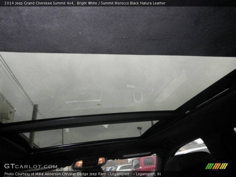 Sunroof of 2014 Grand Cherokee Summit 4x4