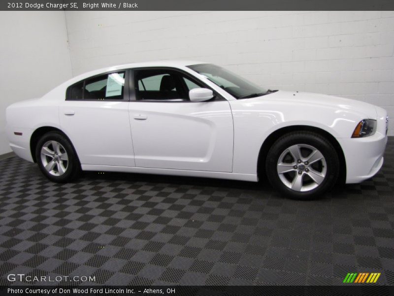 Bright White / Black 2012 Dodge Charger SE