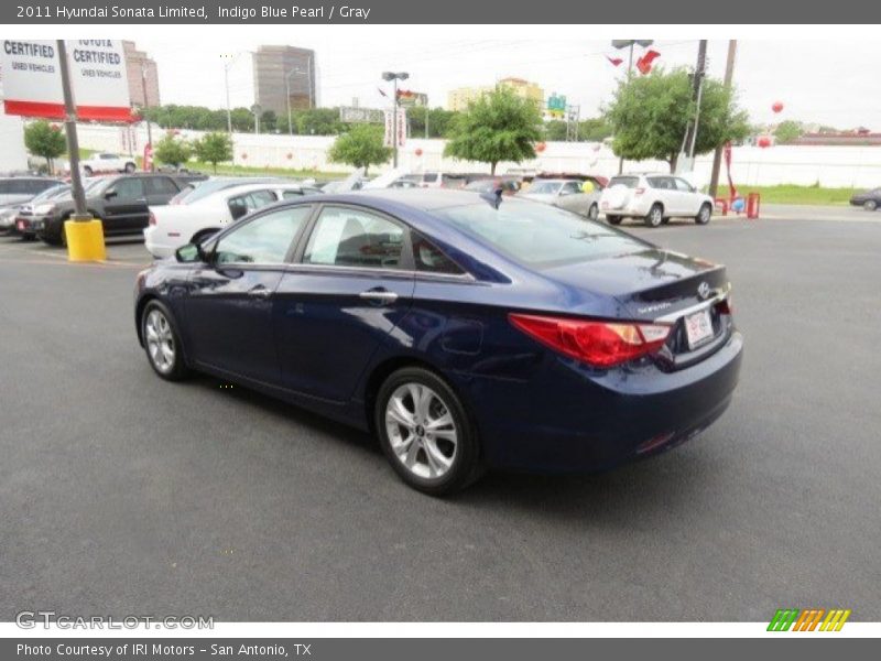 Indigo Blue Pearl / Gray 2011 Hyundai Sonata Limited