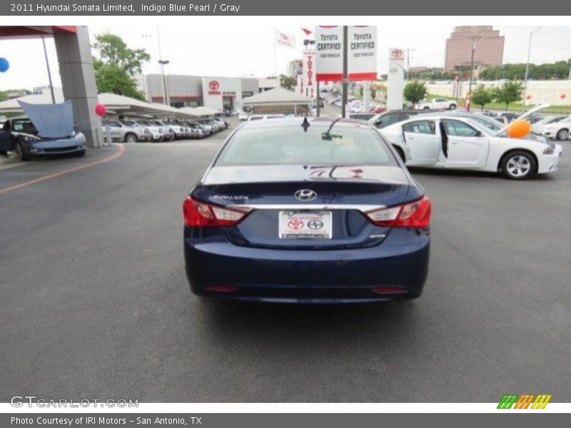 Indigo Blue Pearl / Gray 2011 Hyundai Sonata Limited