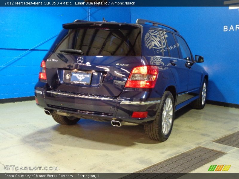 Lunar Blue Metallic / Almond/Black 2012 Mercedes-Benz GLK 350 4Matic