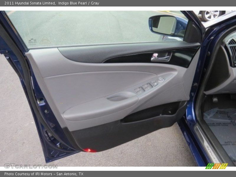 Indigo Blue Pearl / Gray 2011 Hyundai Sonata Limited