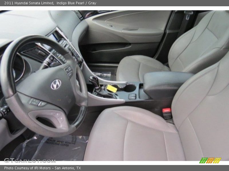 Indigo Blue Pearl / Gray 2011 Hyundai Sonata Limited