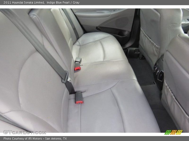 Indigo Blue Pearl / Gray 2011 Hyundai Sonata Limited