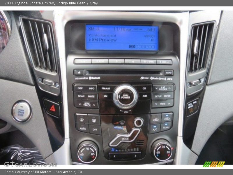 Indigo Blue Pearl / Gray 2011 Hyundai Sonata Limited