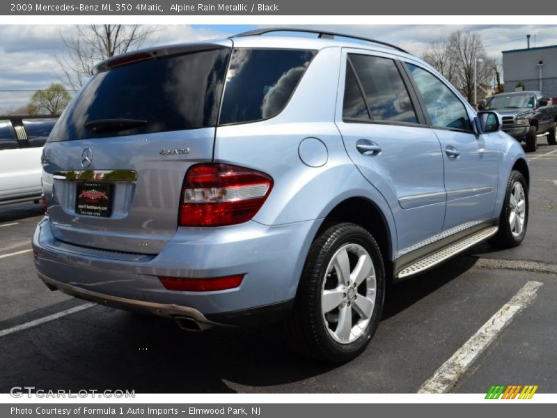 Alpine Rain Metallic / Black 2009 Mercedes-Benz ML 350 4Matic