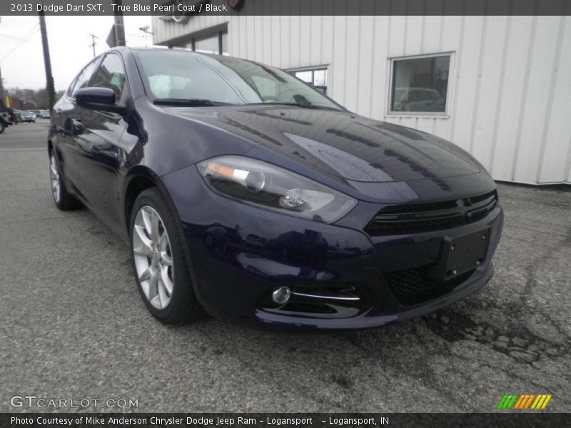 True Blue Pearl Coat / Black 2013 Dodge Dart SXT