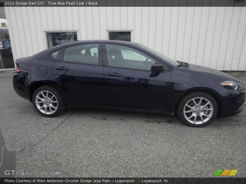 True Blue Pearl Coat / Black 2013 Dodge Dart SXT