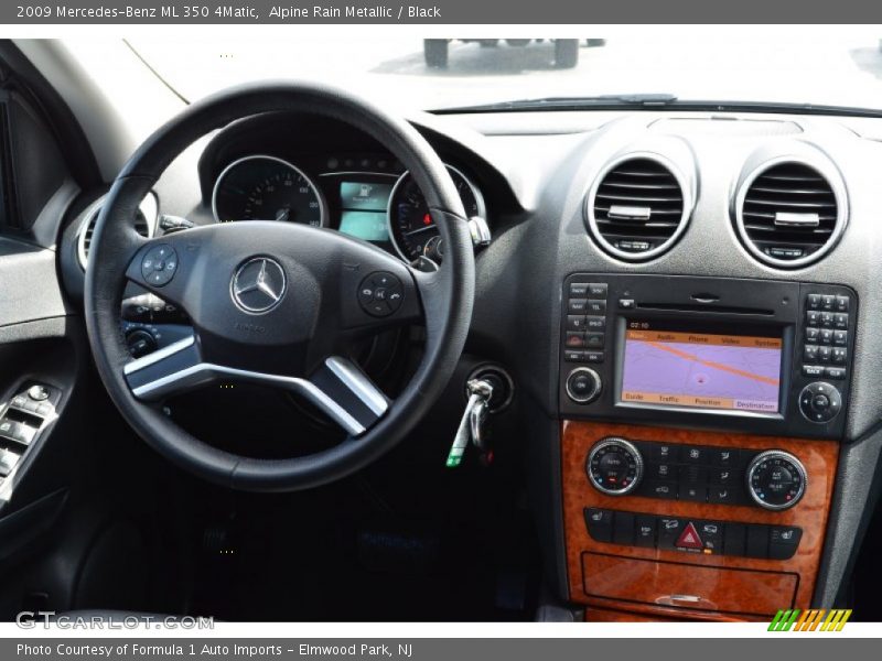 Alpine Rain Metallic / Black 2009 Mercedes-Benz ML 350 4Matic