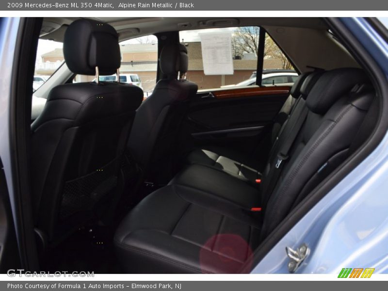 Alpine Rain Metallic / Black 2009 Mercedes-Benz ML 350 4Matic