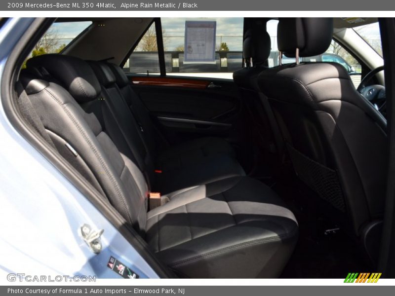 Alpine Rain Metallic / Black 2009 Mercedes-Benz ML 350 4Matic