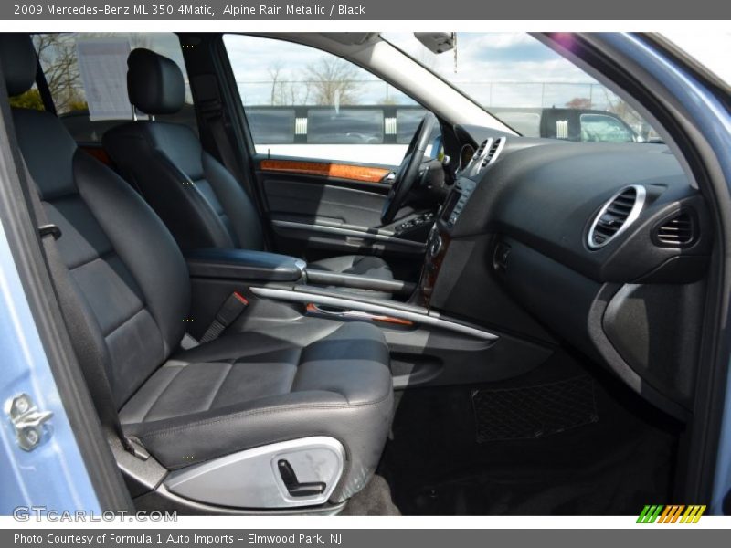 Alpine Rain Metallic / Black 2009 Mercedes-Benz ML 350 4Matic