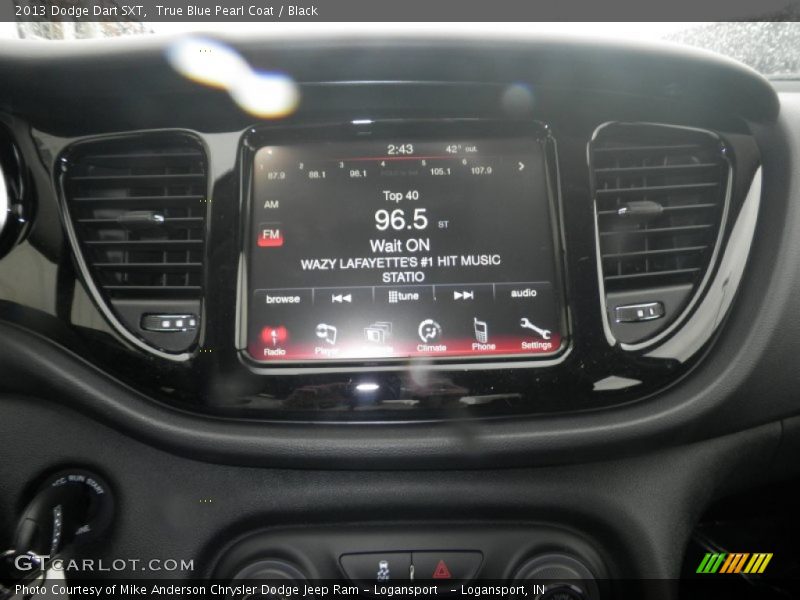 True Blue Pearl Coat / Black 2013 Dodge Dart SXT