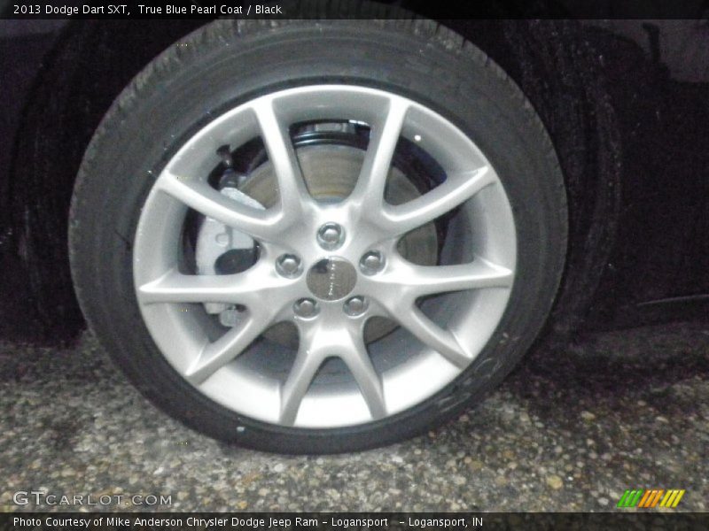True Blue Pearl Coat / Black 2013 Dodge Dart SXT