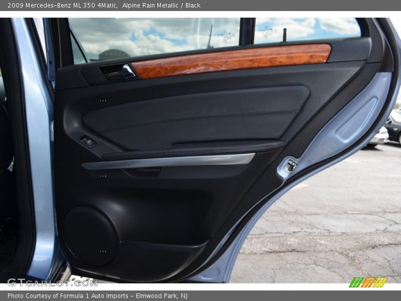 Alpine Rain Metallic / Black 2009 Mercedes-Benz ML 350 4Matic