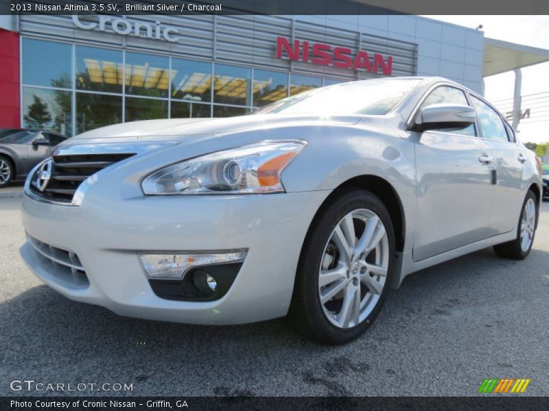 Brilliant Silver / Charcoal 2013 Nissan Altima 3.5 SV
