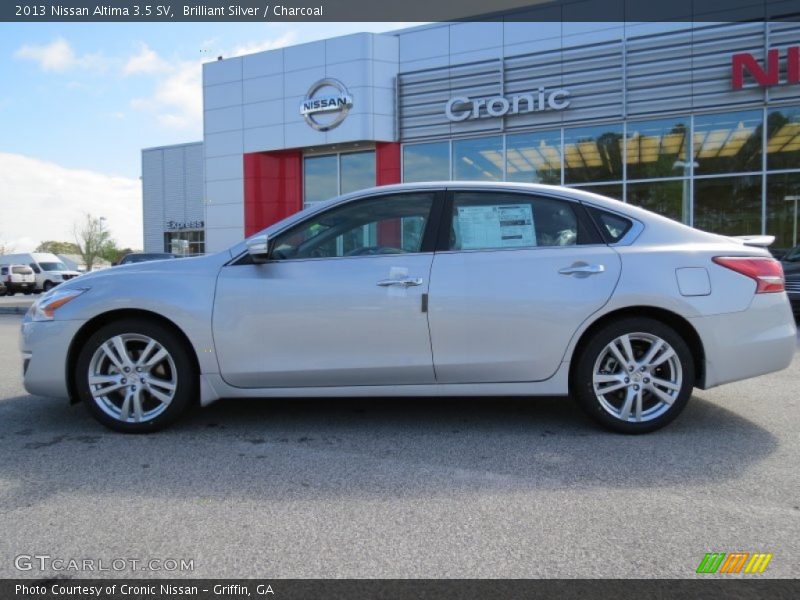 Brilliant Silver / Charcoal 2013 Nissan Altima 3.5 SV