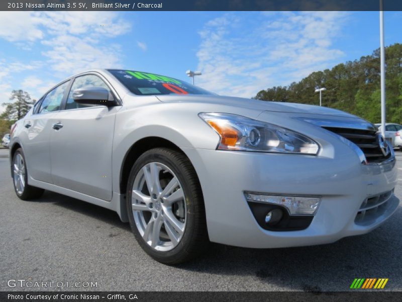 Brilliant Silver / Charcoal 2013 Nissan Altima 3.5 SV