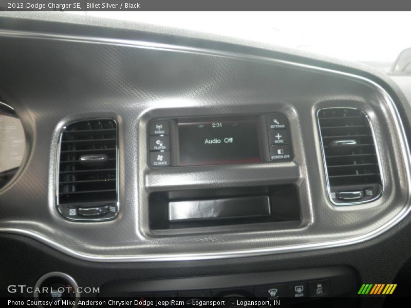 Billet Silver / Black 2013 Dodge Charger SE