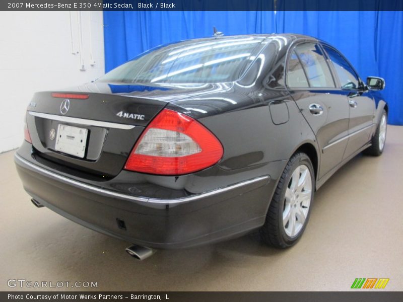 Black / Black 2007 Mercedes-Benz E 350 4Matic Sedan