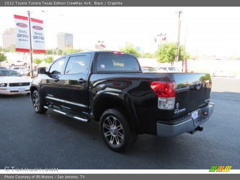 Black / Graphite 2012 Toyota Tundra Texas Edition CrewMax 4x4