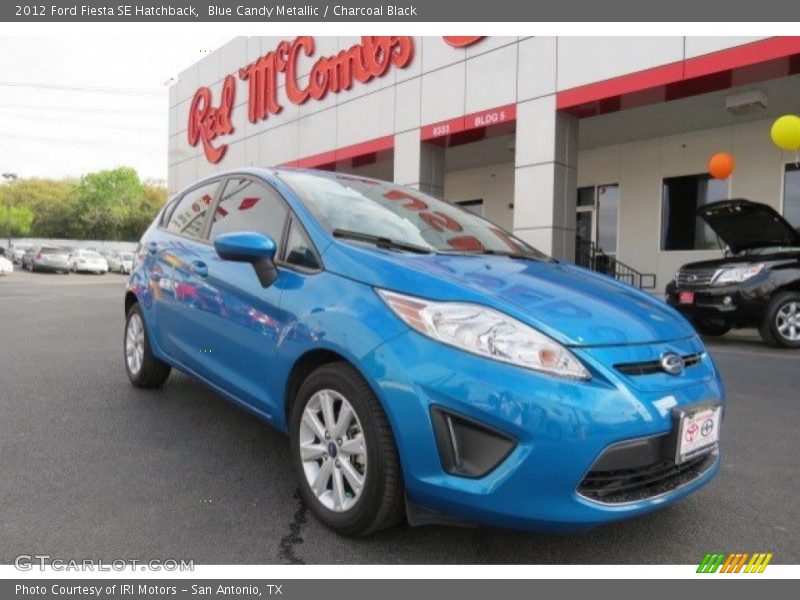 Blue Candy Metallic / Charcoal Black 2012 Ford Fiesta SE Hatchback